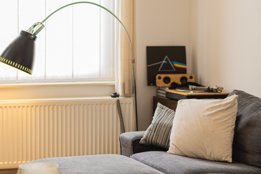 Moderne en gezellige woonkamer