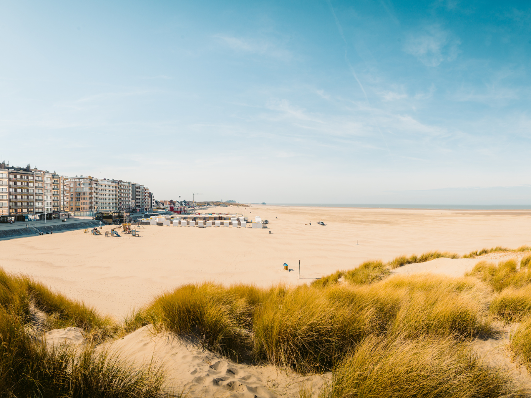 Foto van het strand in Knokke.