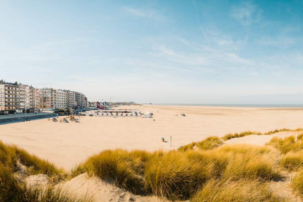 Foto van het strand in Knokke.